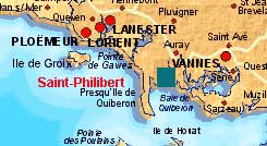 Hier befindet sich das Bretagne Ferienhaus. Sie sind nur einen Mausklick von der groen Karte entfernt!